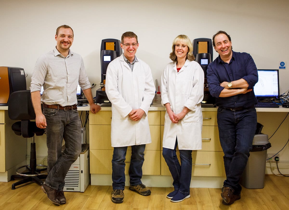 Neil Cunningham (right) and his team.