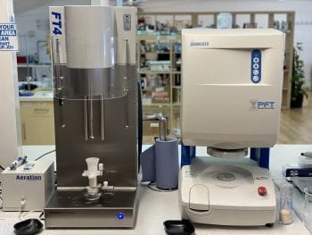 A powder rheometer and powder flow tester