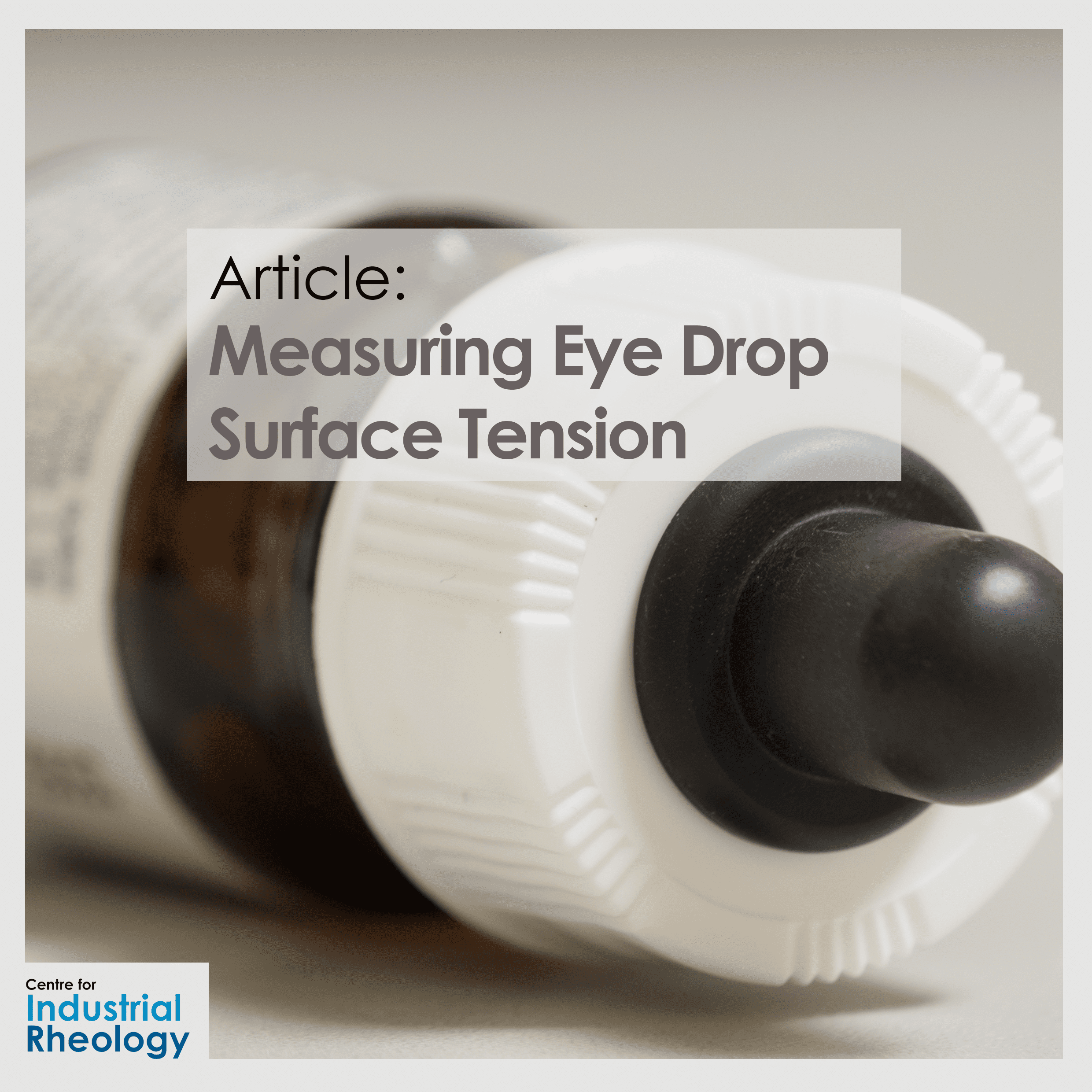Measuring Eye Drop Surface Tension Rheology Lab
