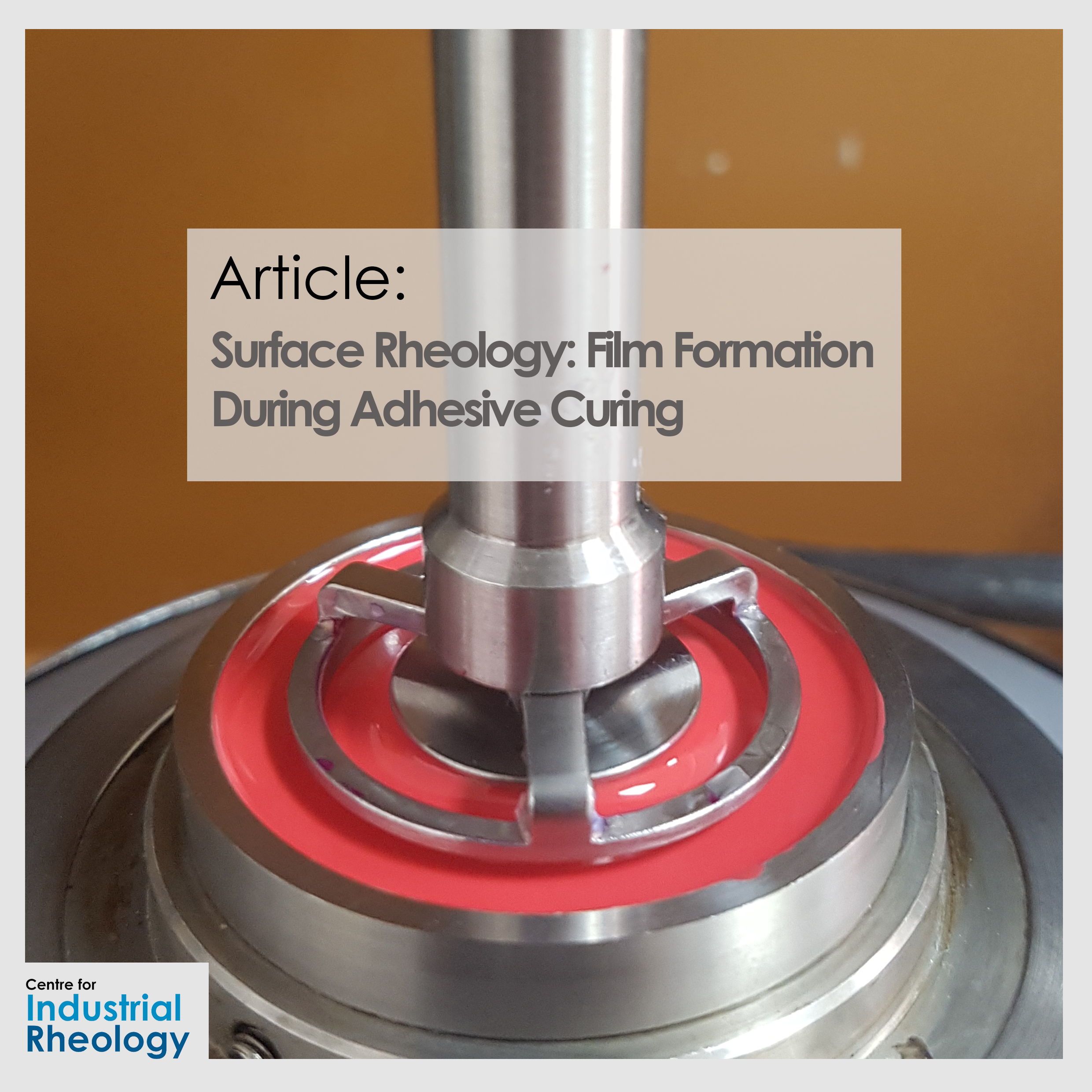 Surface Rheology: Film Formation During Adhesive Curing