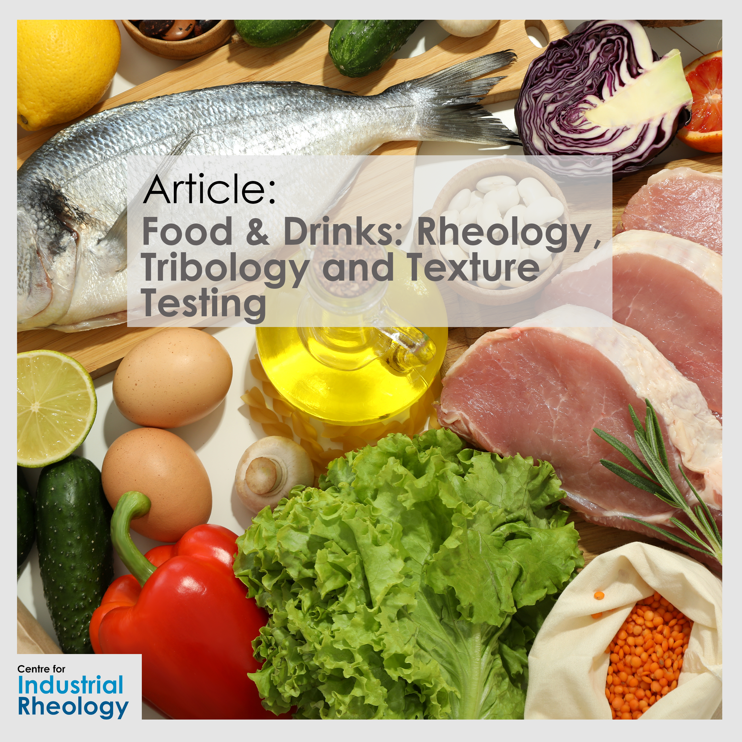 Food and Drinks: Rheology, Tribology and Texture Testing